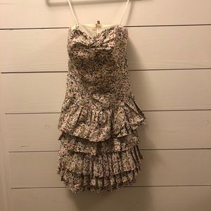 J. Crew strapless floral dress